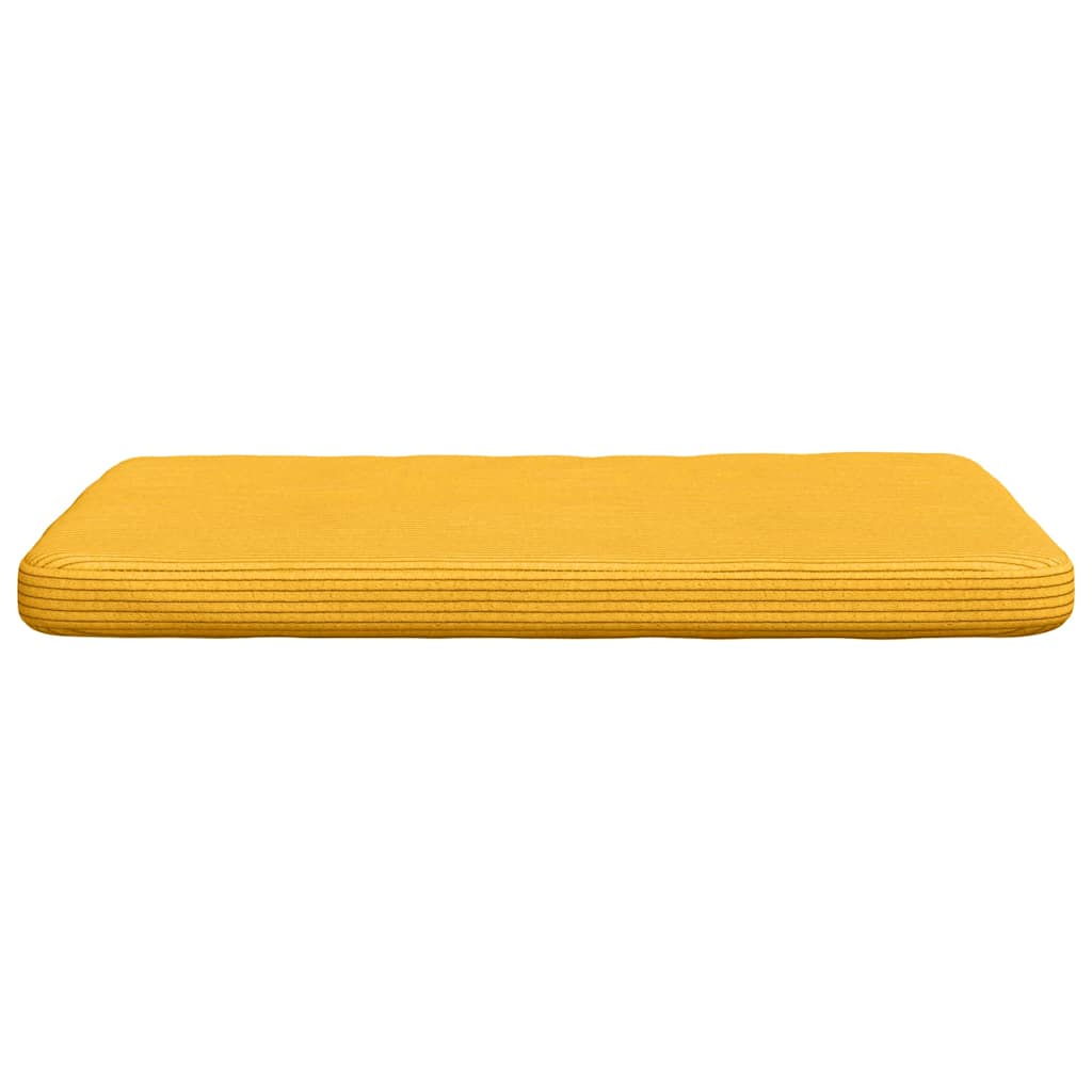 Jastučići za sjedenje 4 pcs Svijetlo žuta 40 x 40 x 3 cm