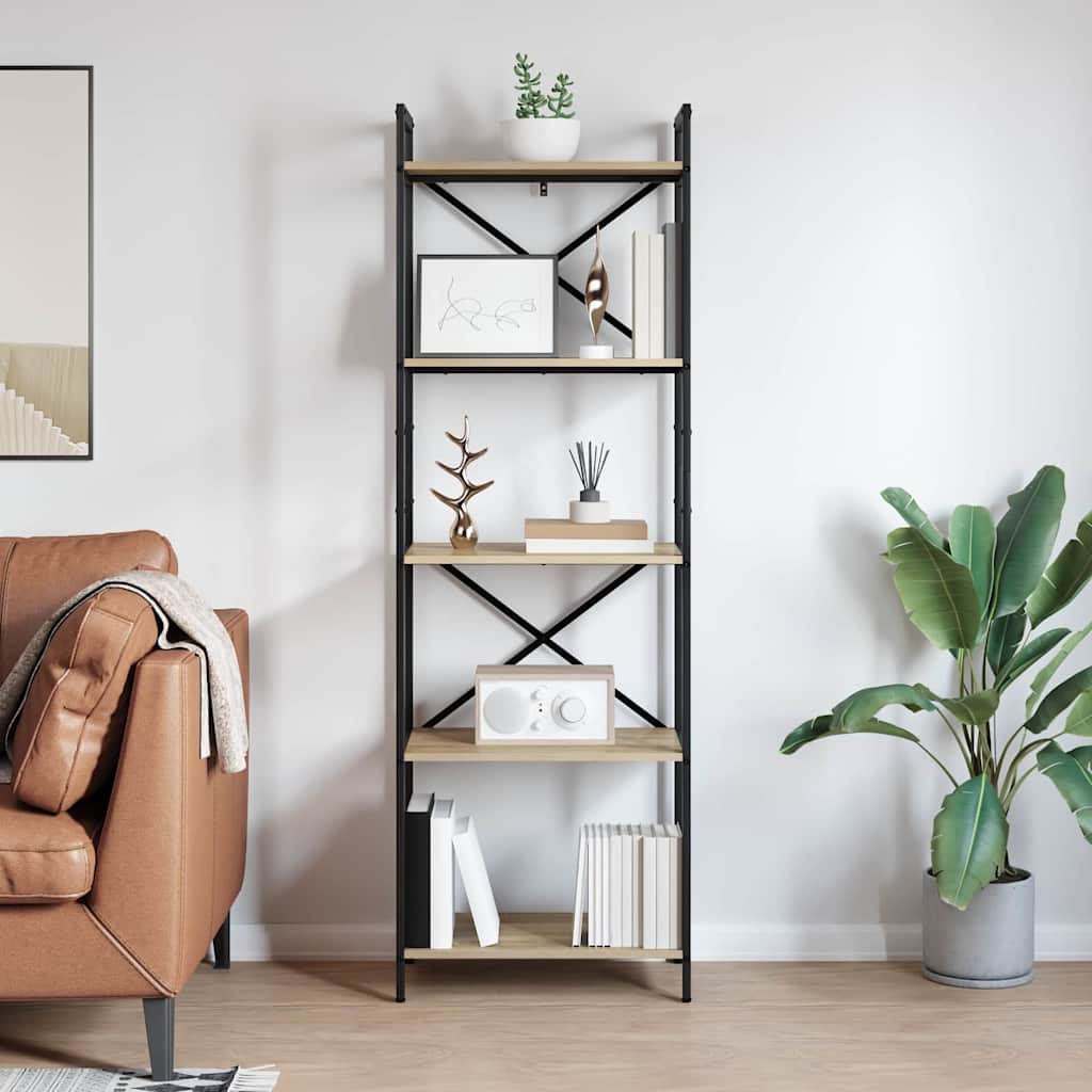Polica Sonoma hrast 56 x 34 x 171 cm Konstruirano drvo