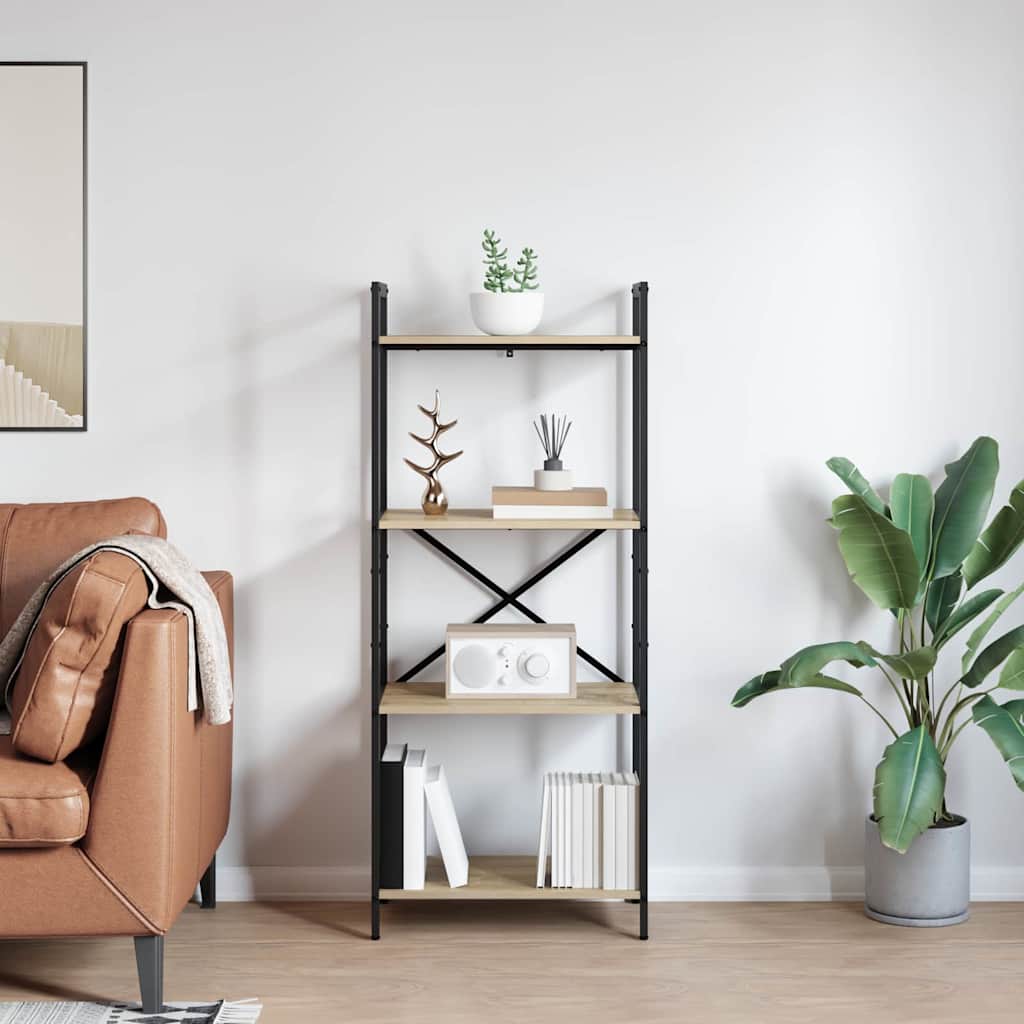 Polica Sonoma hrast 56 x 34 x 133,5 cm Konstruirano drvo