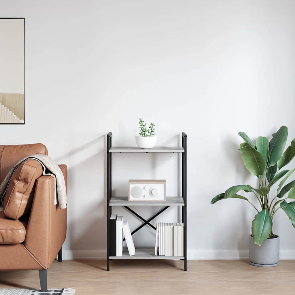 Polica Siva Sonoma 56 x 34 x 96 cm Konstruirano drvo