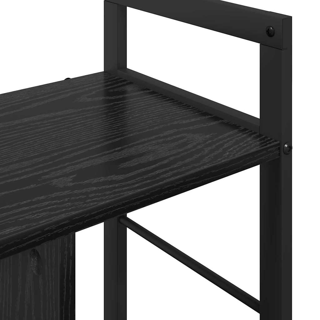 Polica Crni hrast 75 x 30 x 58,5 cm Konstruirano drvo