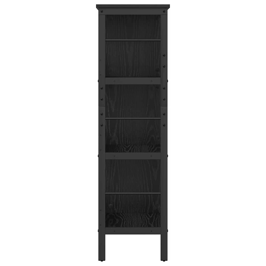 Polica Crni hrast 82 x 32 x 112 cm Konstruirano drvo