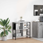 Polica Siva Sonoma 82 x 32 x 79 cm Konstruirano drvo