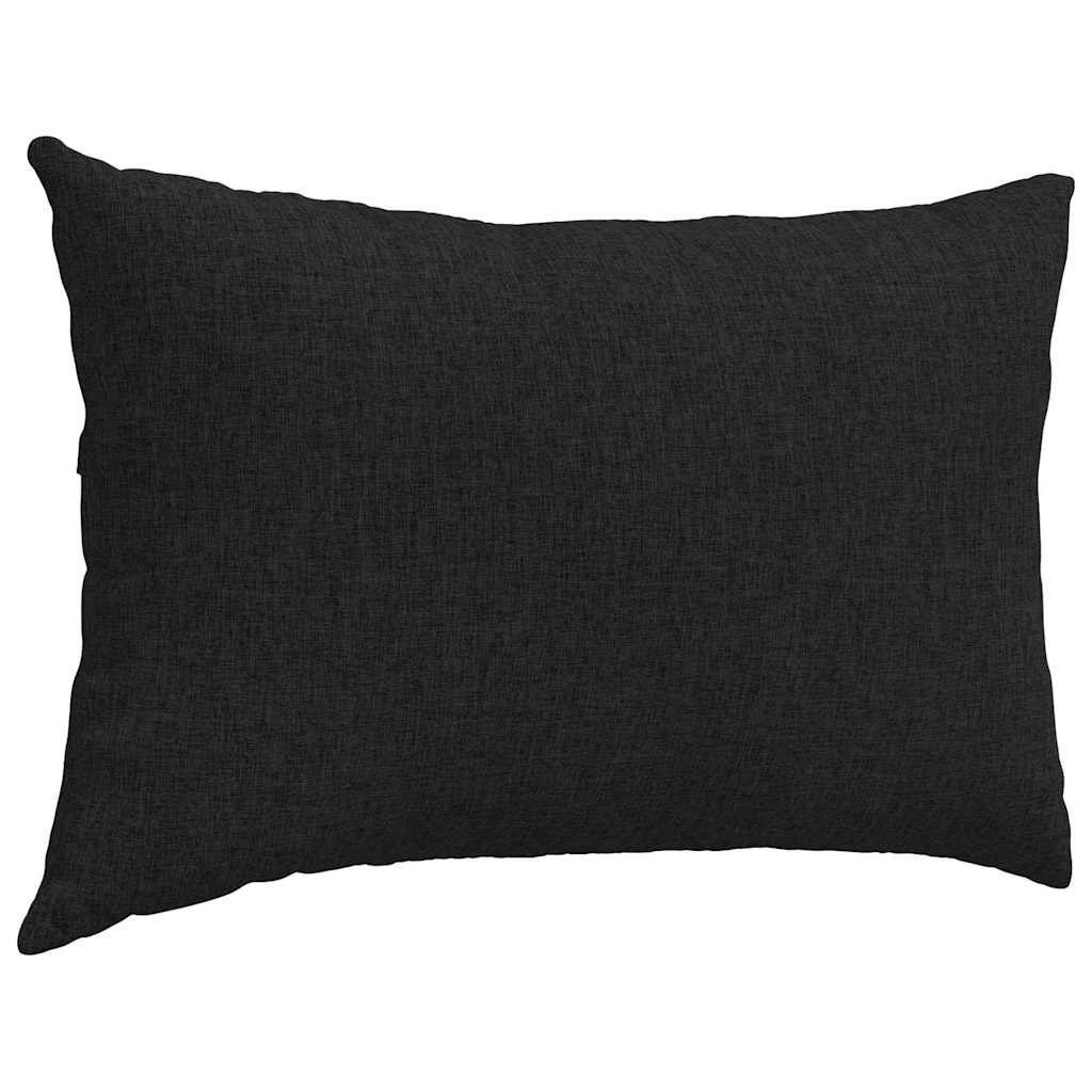 Jastučići za sofu 2 pcs Crna 60 x 40 cm tkanina