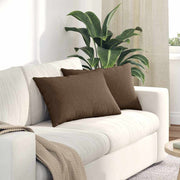 Jastučići za sofu 2 pcs Smeđa 60 x 40 cm tkanina