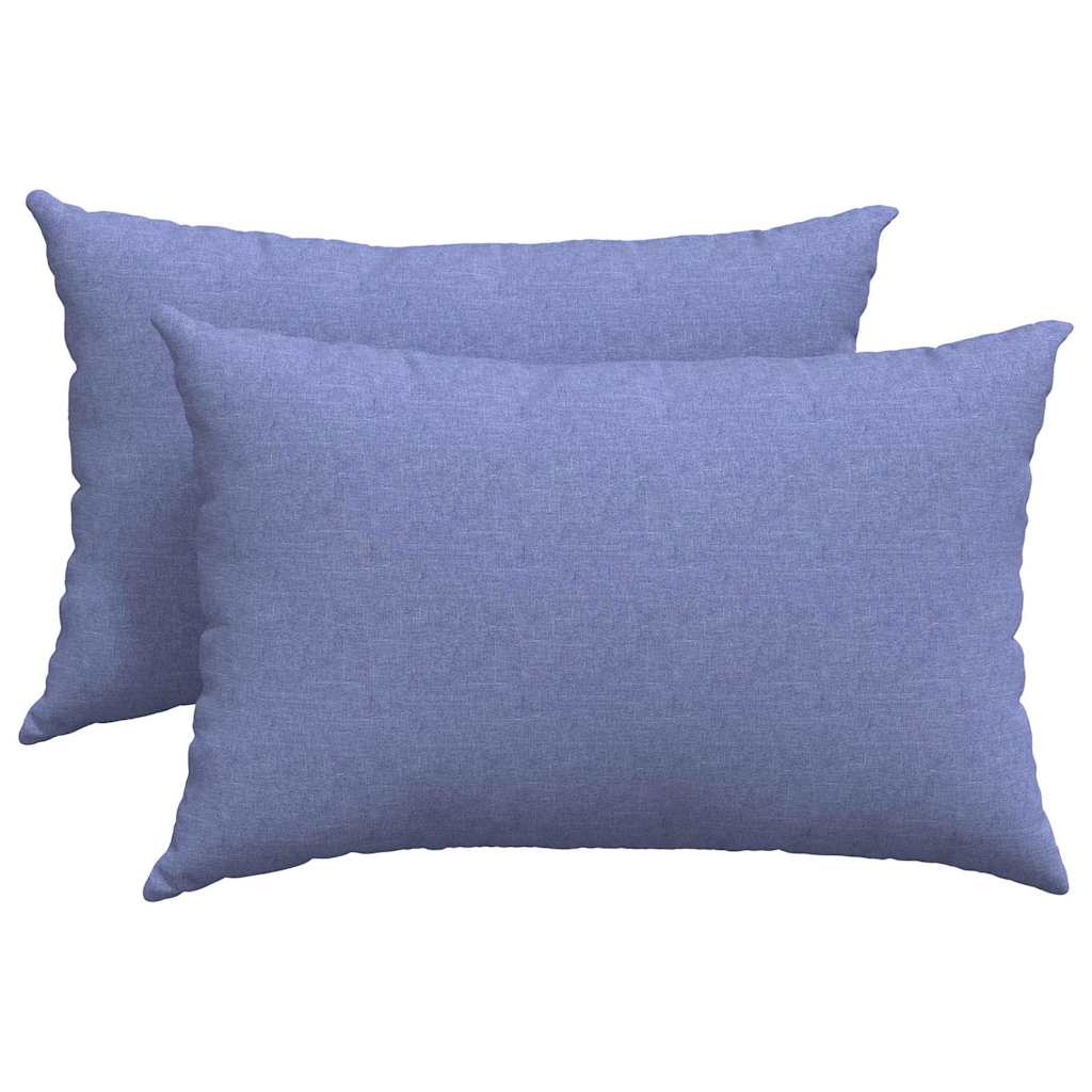 Jastučići za sofu 2 pcs Traper plava 60 x 40 cm tkanina