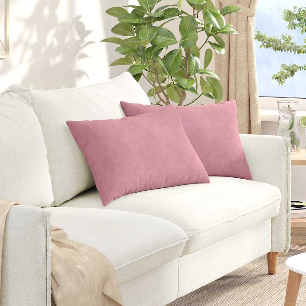 Jastučići za sofu 2 pcs Ružičasta 60 x 40 cm Kordura tekstil