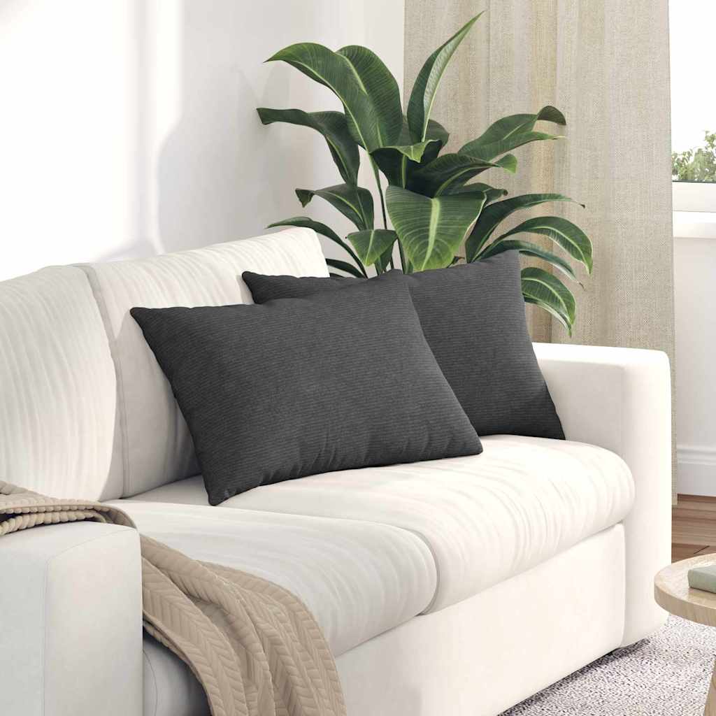 Jastučići za sofu 2 pcs Tamno siva 60 x 40 cm Kordura tekstil