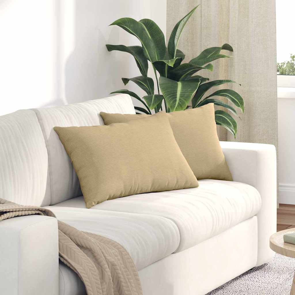 Jastučići za sofu 2 pcs Siva zelena 60 x 40 cm Kordura tekstil