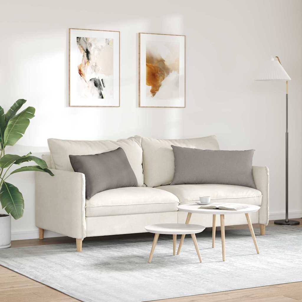 Jastučići za sofu 2 pcs Sivo-smeđa 80 x 40 cm tkanina