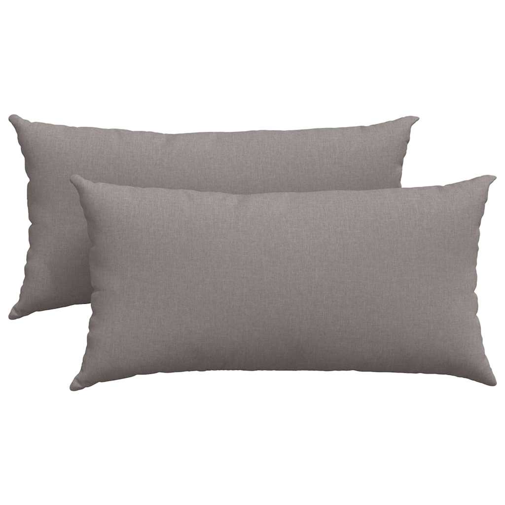 Jastučići za sofu 2 pcs Sivo-smeđa 80 x 40 cm tkanina