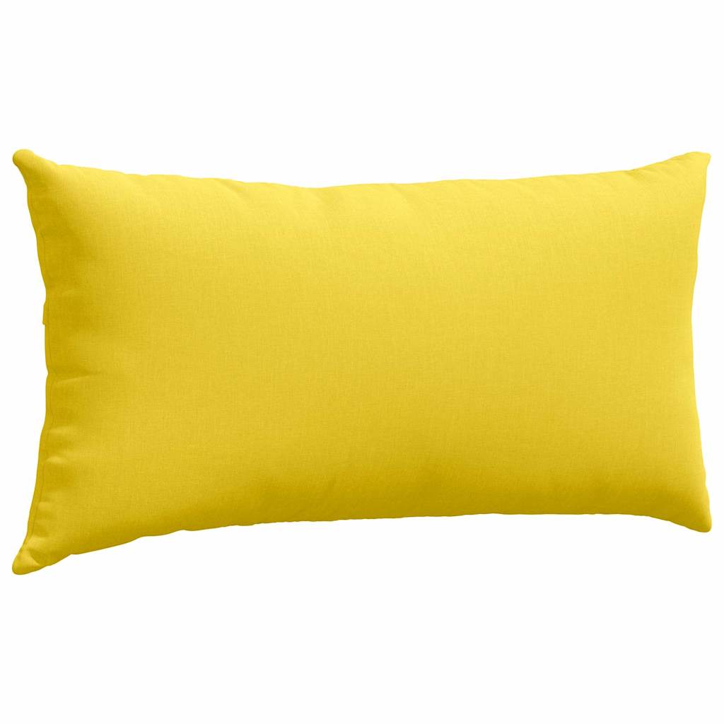 Jastučići za sofu 2 pcs Svijetlo žuta 80 x 40 cm tkanina