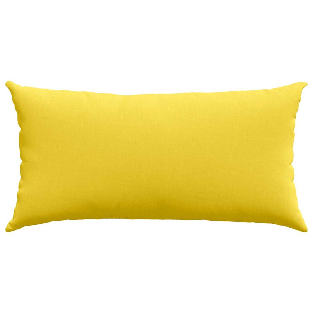 Jastučići za sofu 2 pcs Svijetlo žuta 80 x 40 cm tkanina