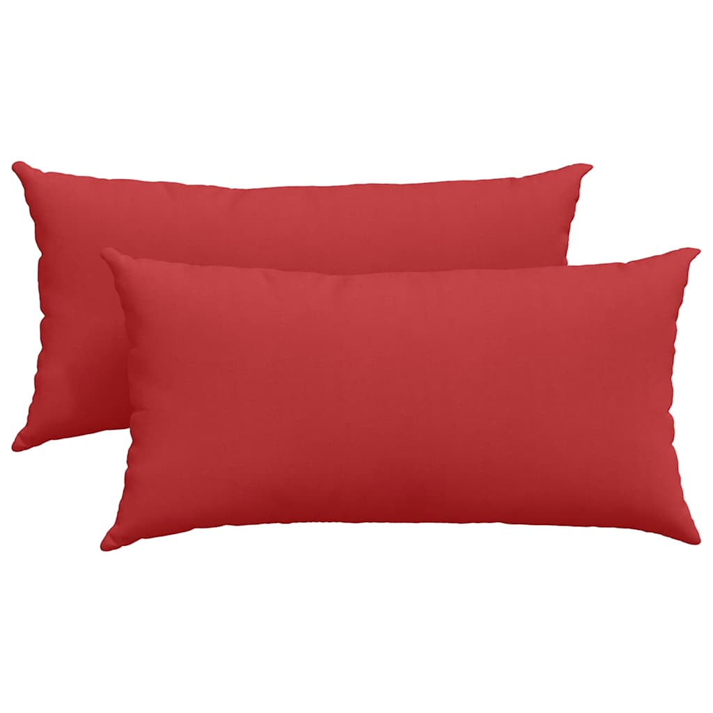 Jastučići za sofu 2 pcs Crvena 80 x 40 cm tkanina