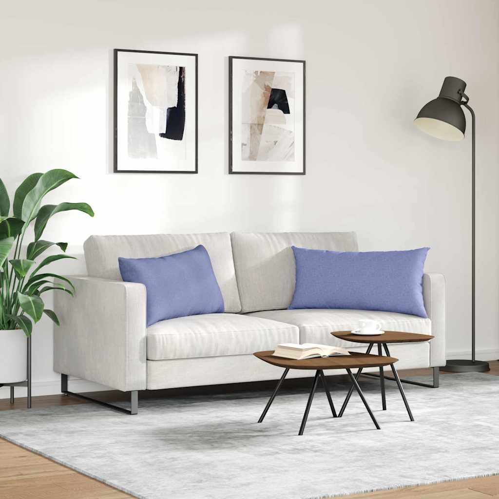 Jastučići za sofu 2 pcs Traper plava 80 x 40 cm tkanina