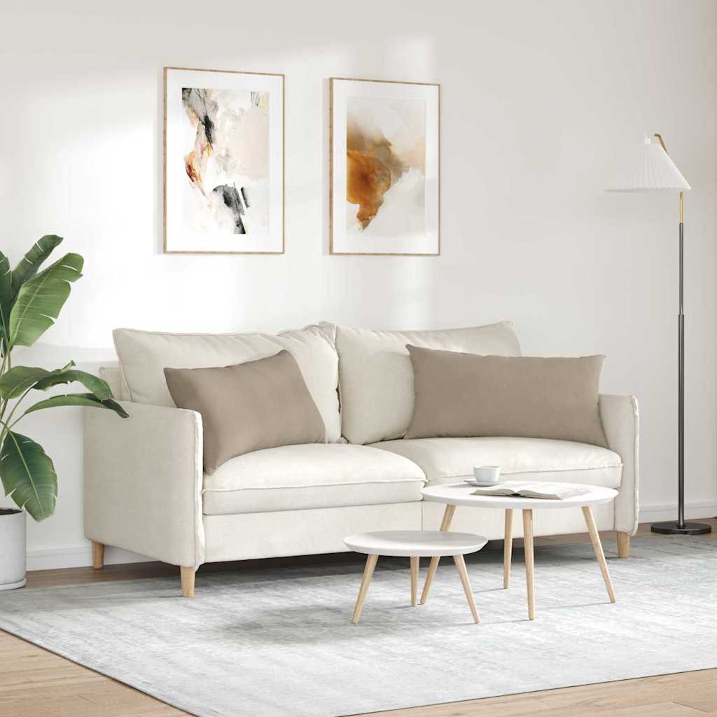 Jastučići za sofu 2 pcs Sivo-smeđa 80 x 40 cm tkanina