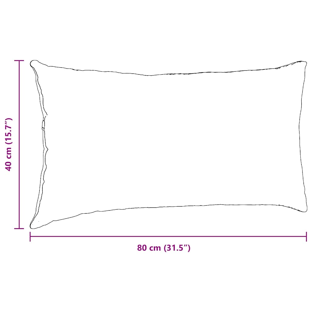 Jastučići za sofu 2 pcs Sivo-smeđa 80 x 40 cm tkanina