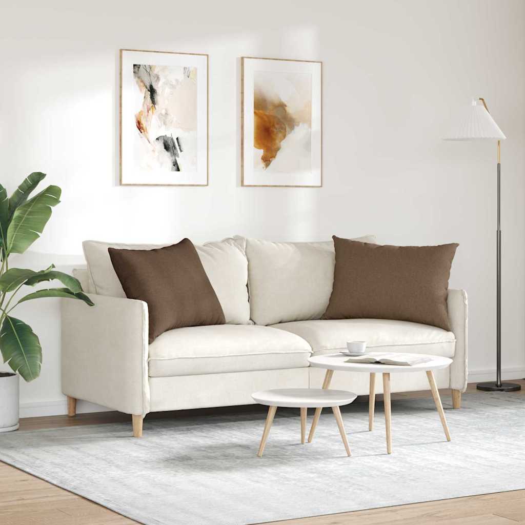 Jastučići za sofu 2 pcs Smeđa 70 x 50 cm tkanina