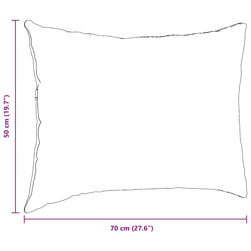 Jastučići za sofu 2 pcs Traper plava 70 x 50 cm tkanina