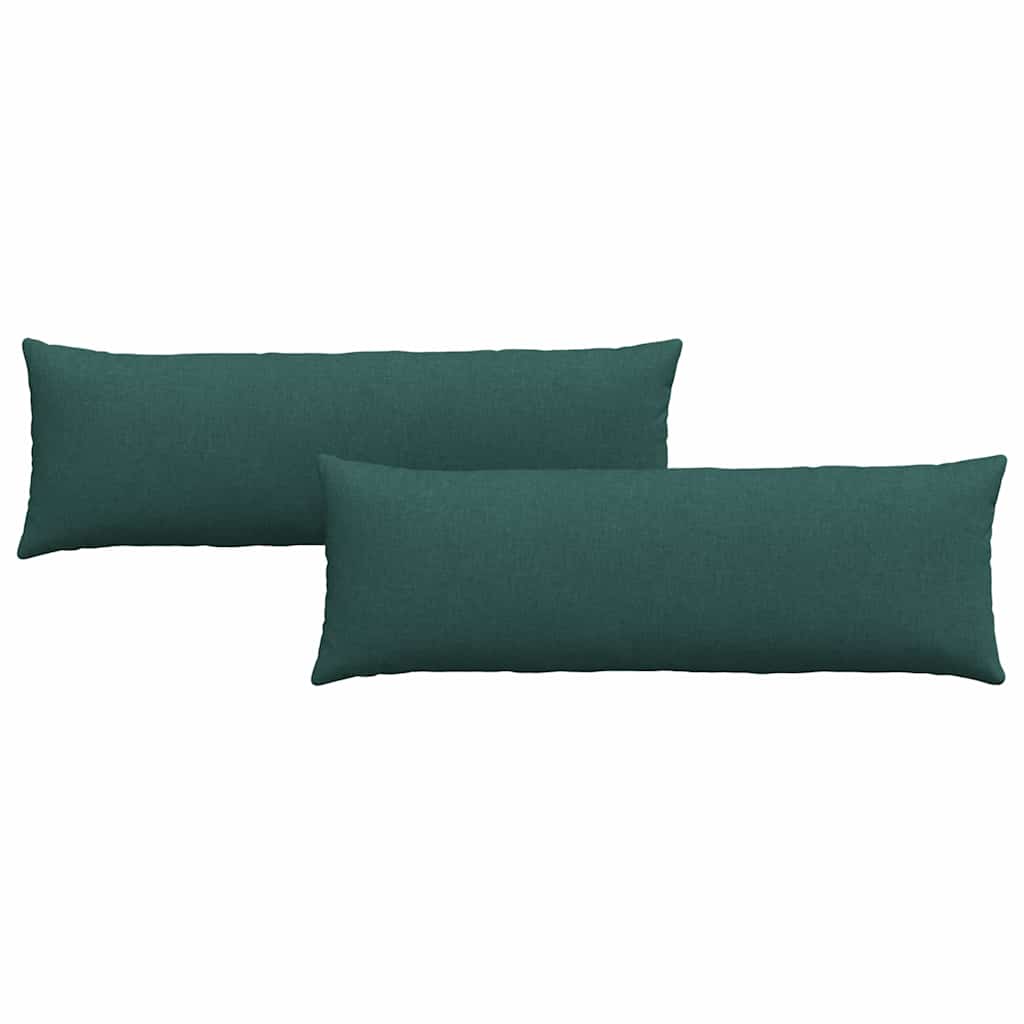 Jastučići za sofu 2 pcs Tamnozelena 120 x 40 cm tkanina