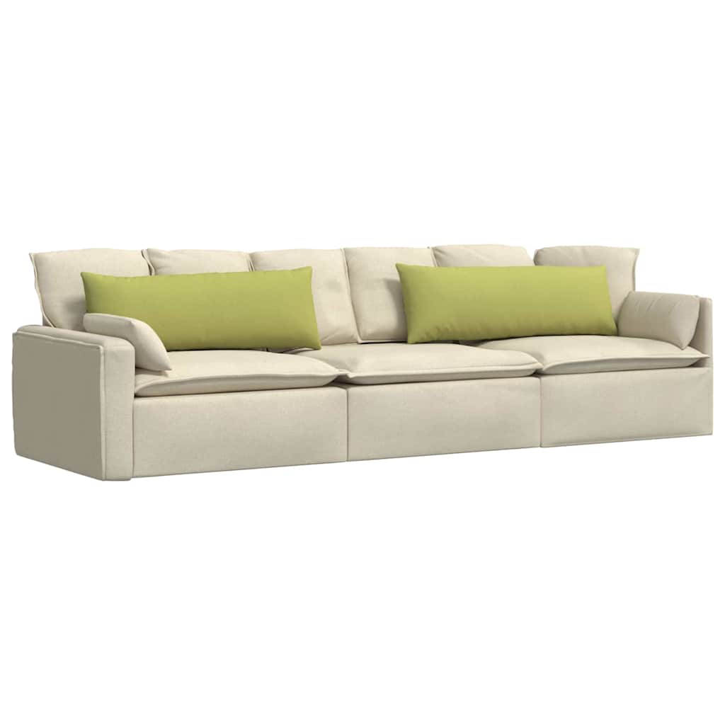 Jastučići za sofu 2 pcs Svijetlo zelena 120 x 40 cm tkanina
