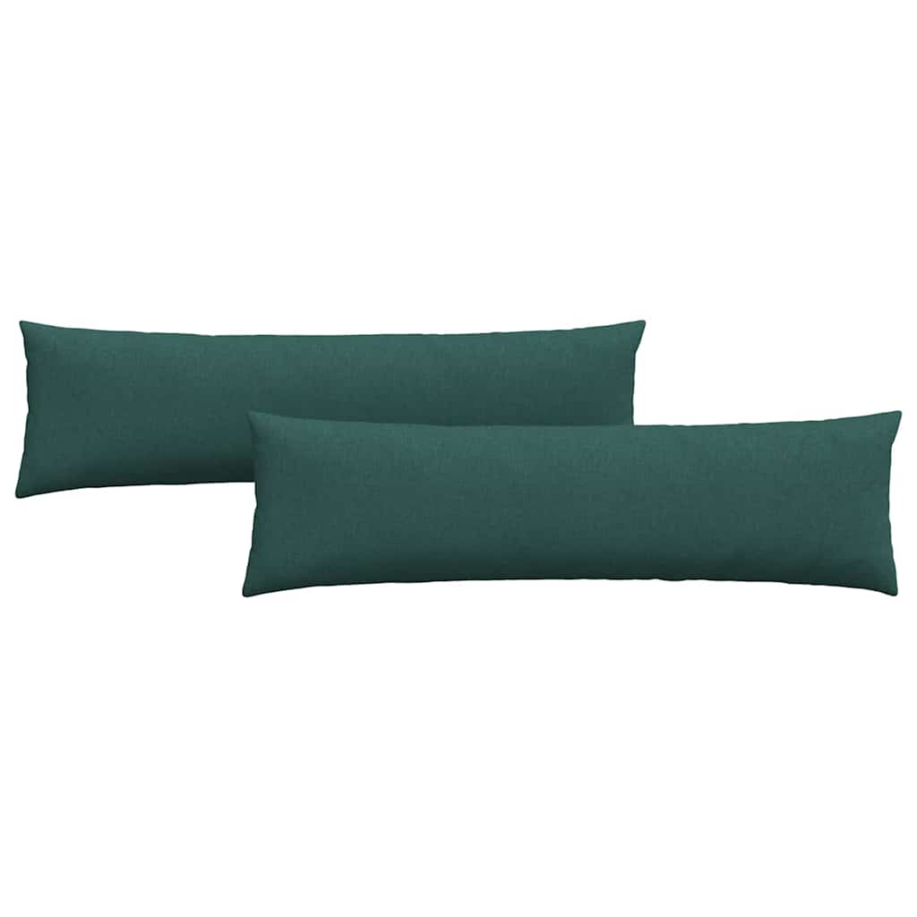 Jastučići za sofu 2 pcs Tamnozelena 145 x 40 cm tkanina