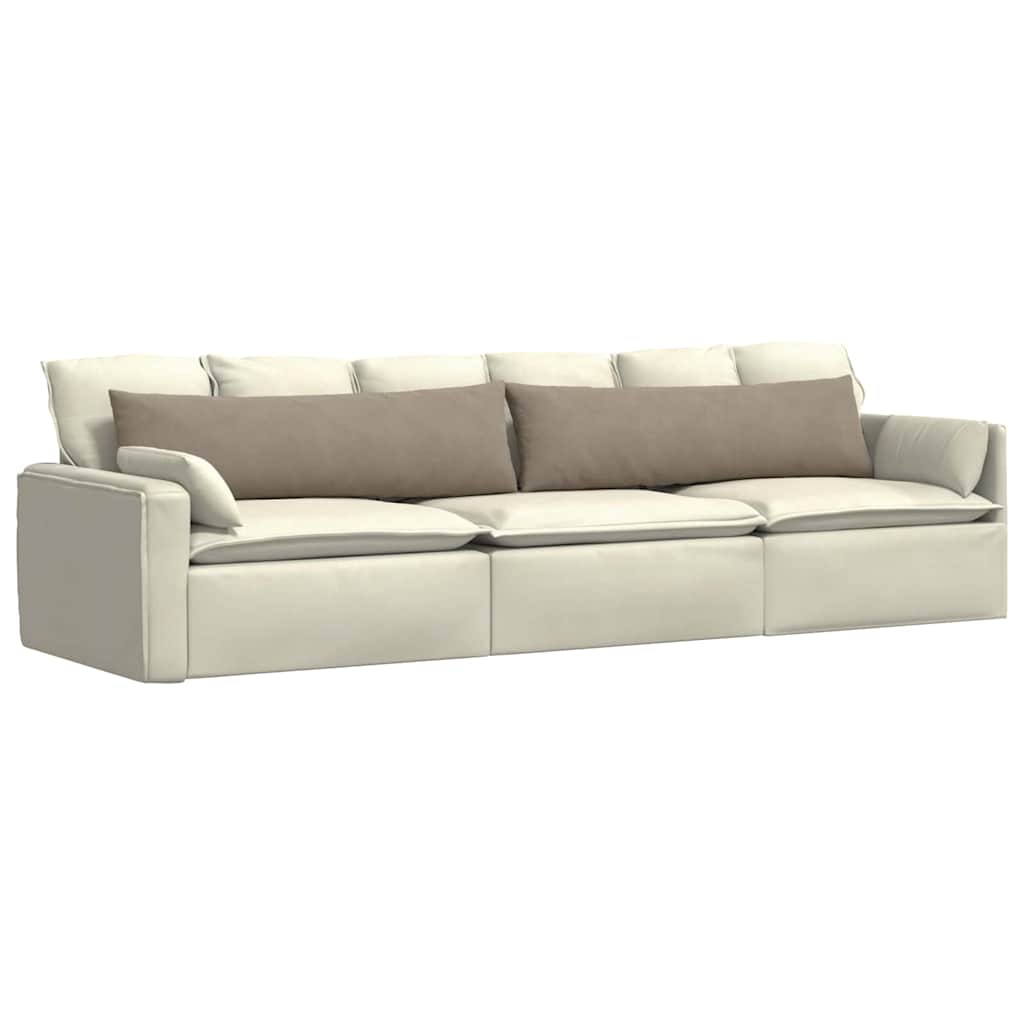 Jastučići za sofu 2 pcs Sivo-smeđa 145 x 40 cm tkanina