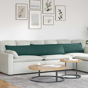 Jastučići za sofu 2 pcs Tamnozelena 200 x 40 cm tkanina