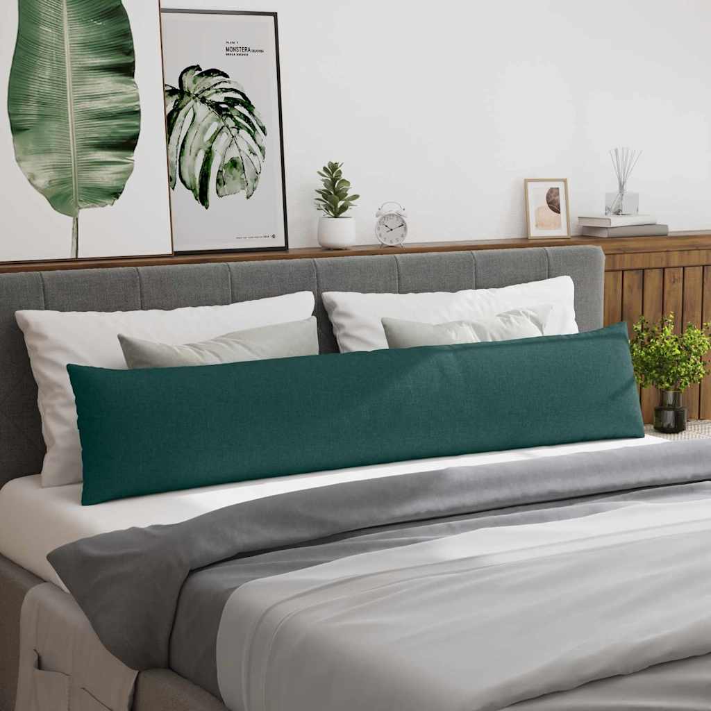 Jastučići za sofu 2 pcs Tamnozelena 200 x 40 cm tkanina