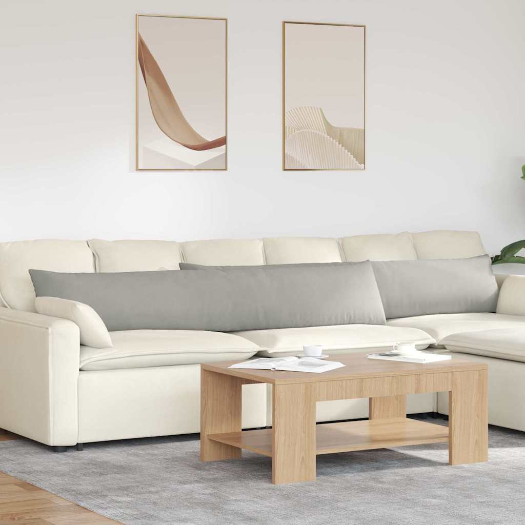 Jastučići za sofu 2 pcs Svijetlo siva 200 x 40 cm tkanina