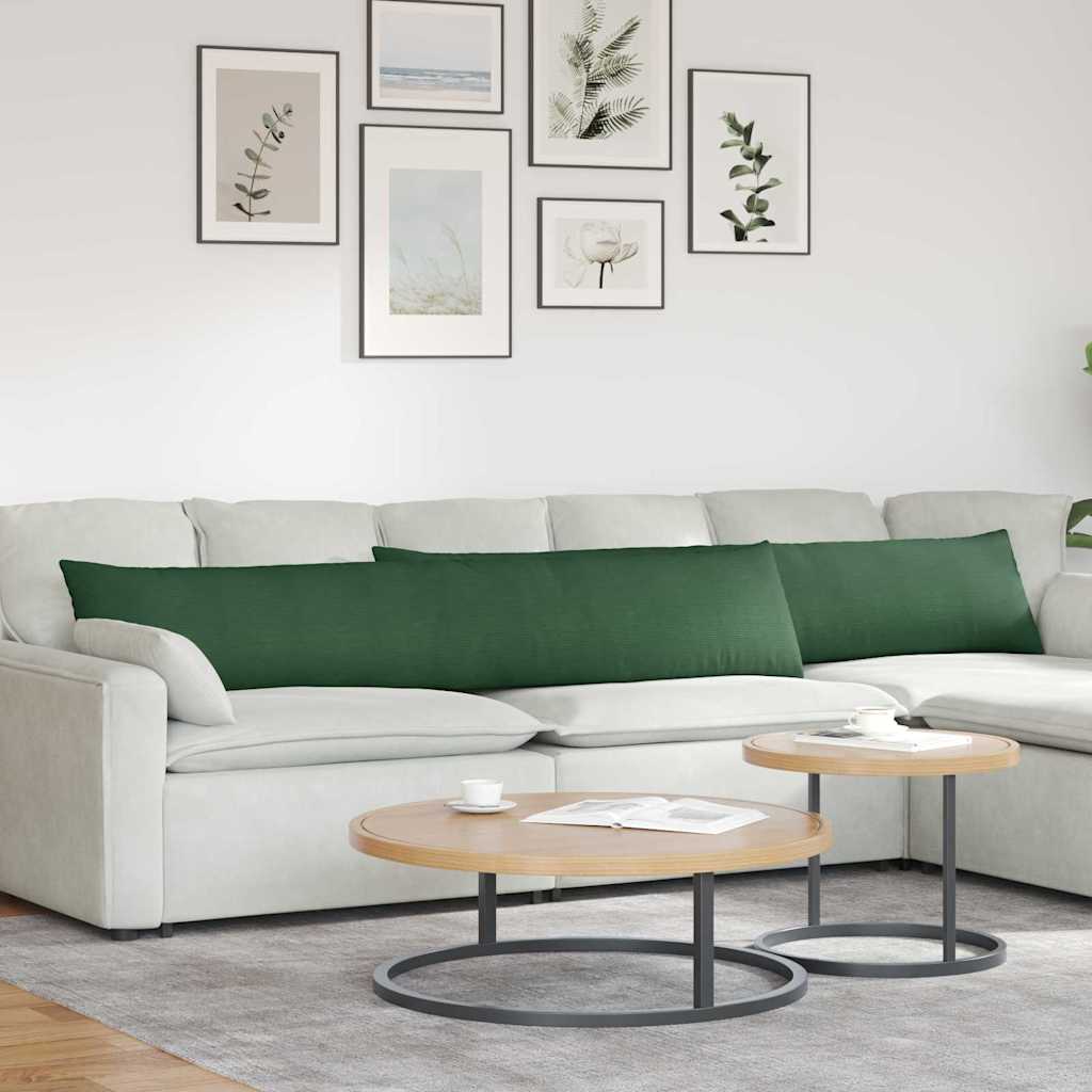 Jastučići za sofu 2 pcs Tamnozelena 200 x 40 cm Kordura tekstil