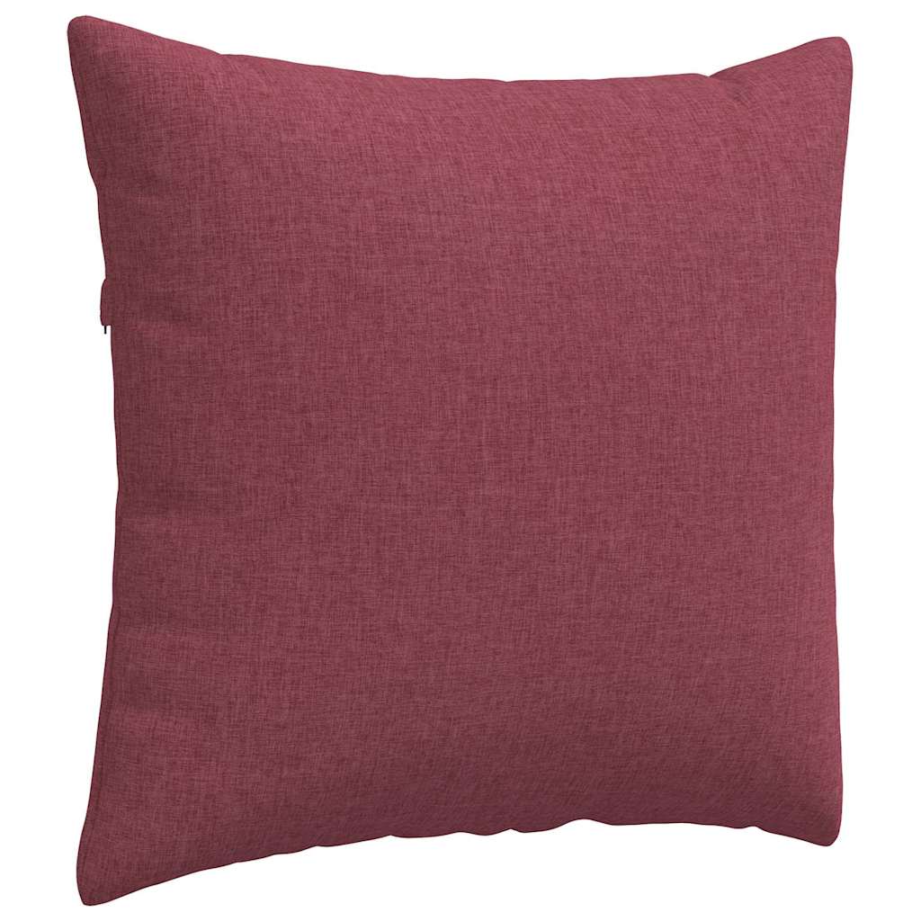 Jastučići za sofu 2 pcs Vinska crvena 45 x 45 cm tkanina