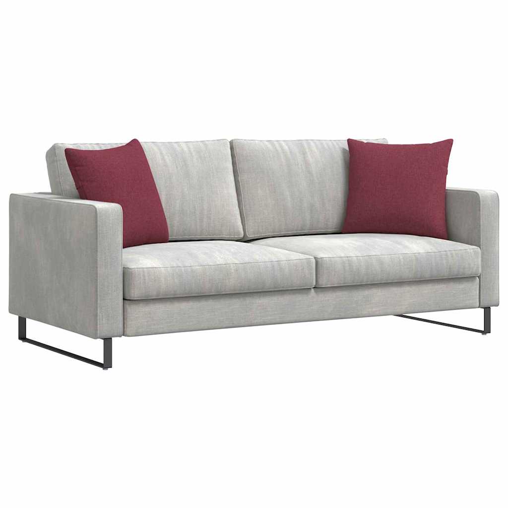 Jastučići za sofu 2 pcs Vinska crvena 45 x 45 cm tkanina