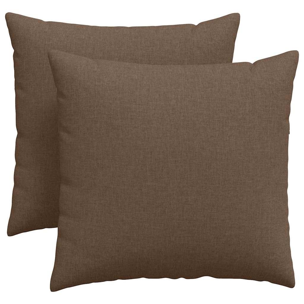 Jastučići za sofu 2 pcs Smeđa 45 x 45 cm tkanina