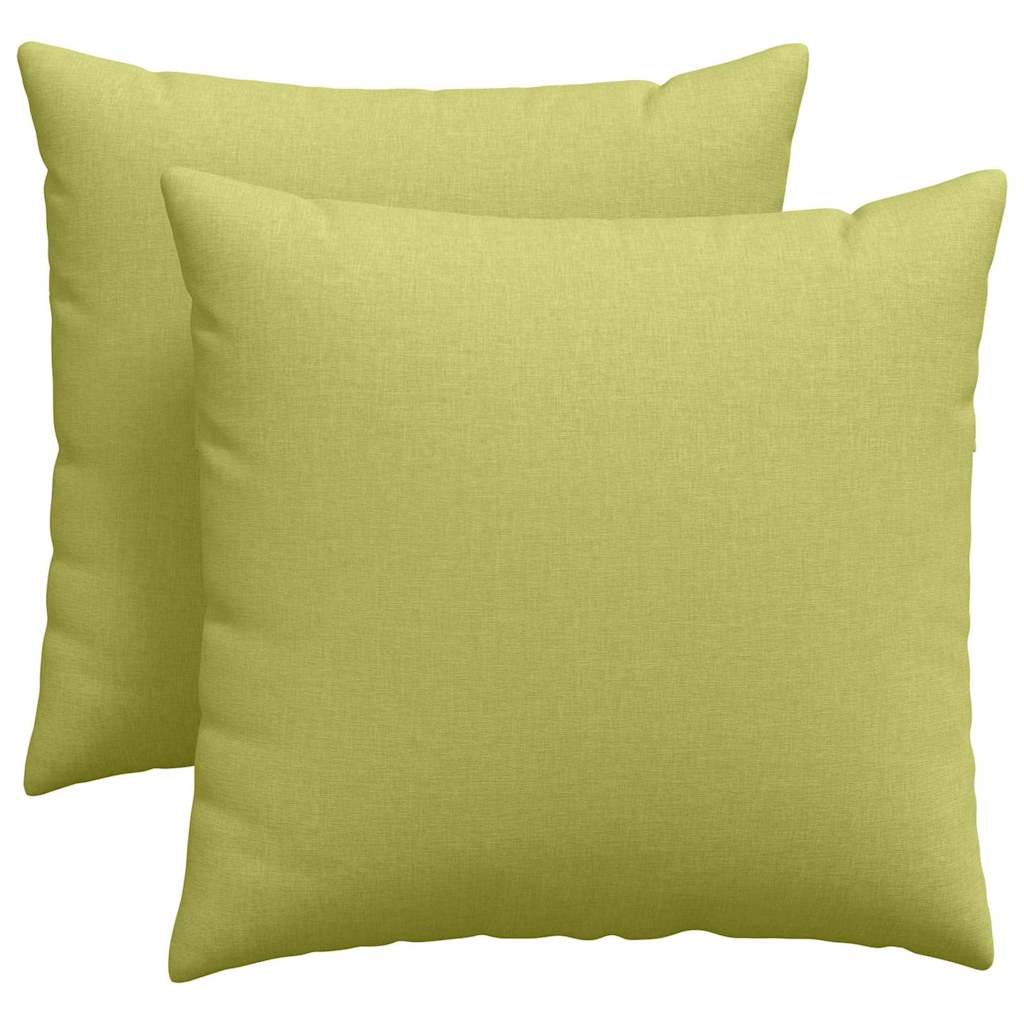 Jastučići za sofu 2 pcs Svijetlo zelena 45 x 45 cm tkanina