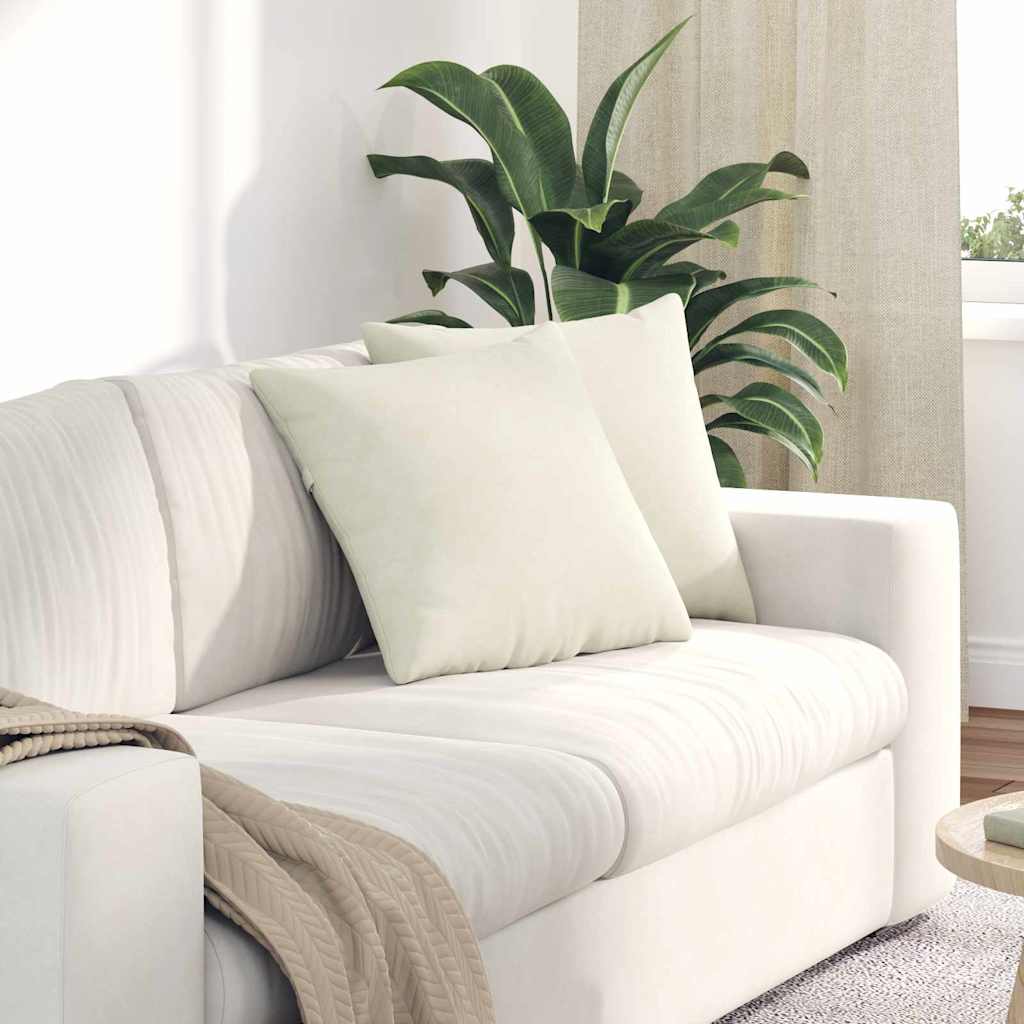 Jastučići za sofu 2 pcs Krema 45 x 45 cm Kordura tekstil