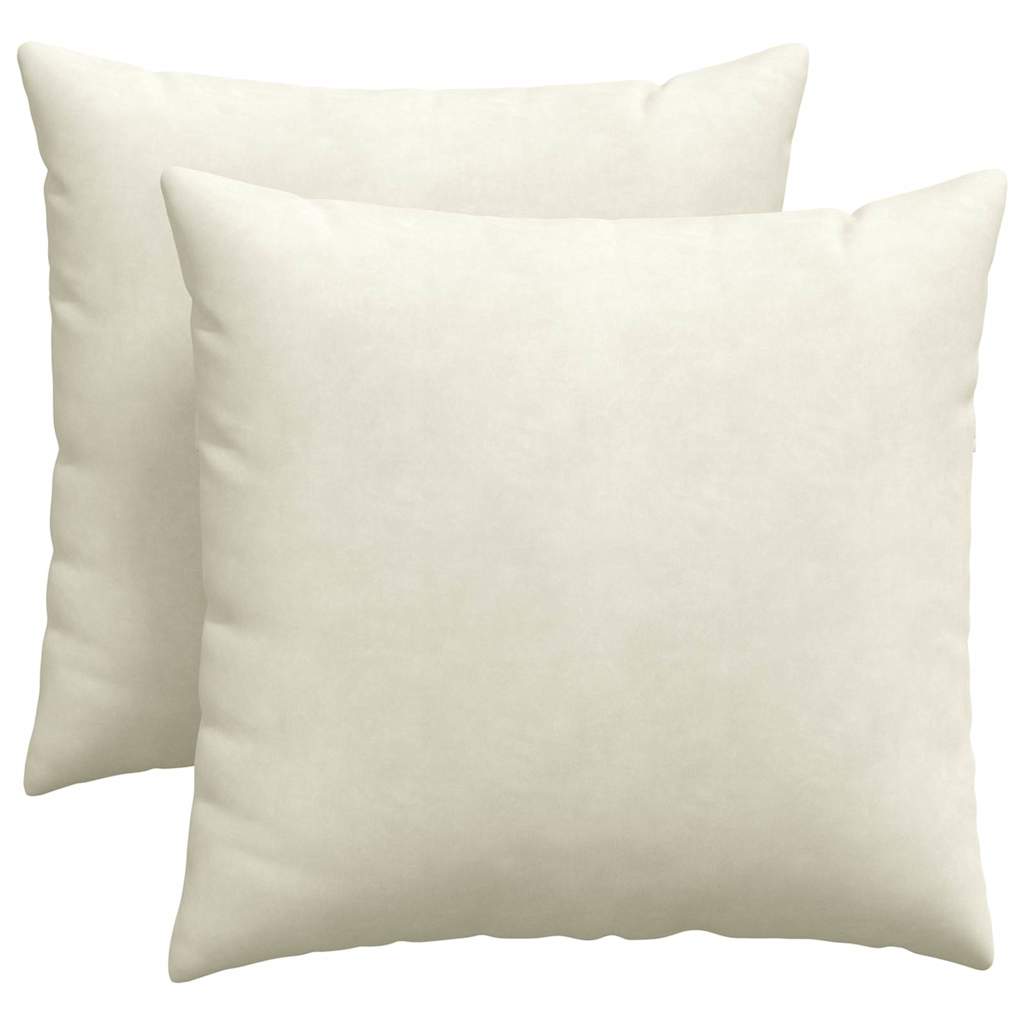 Jastučići za sofu 2 pcs Krema 45 x 45 cm Kordura tekstil