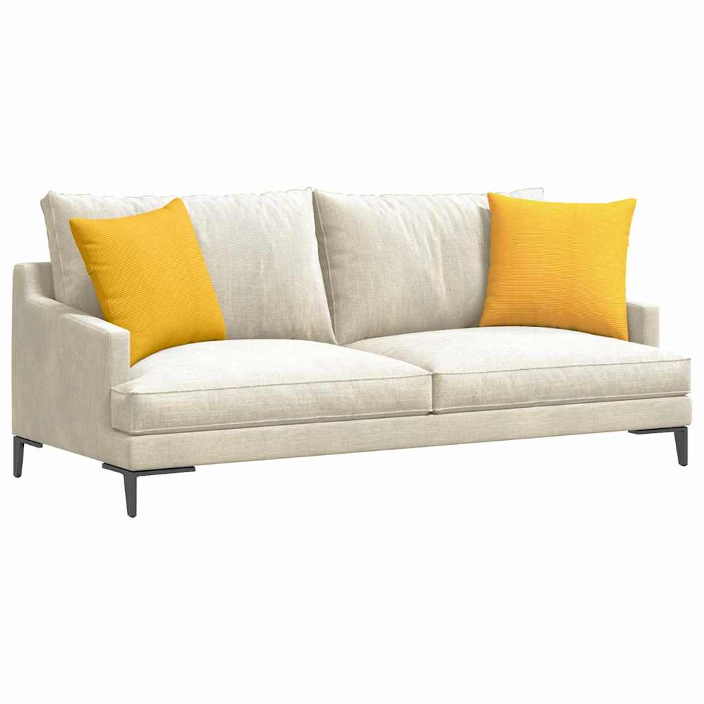 Jastučići za sofu 2 pcs Svijetlo žuta 45 x 45 cm