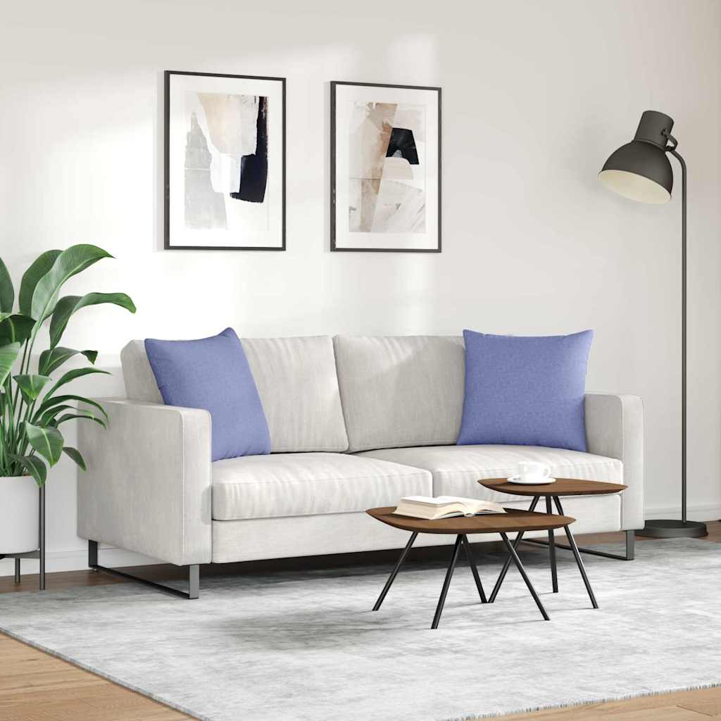 Jastučići za sofu 2 pcs Traper plava 50 x 50 cm tkanina