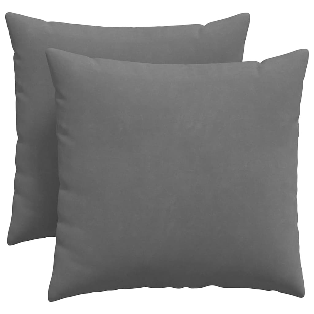 Jastučići za sofu 2 pcs Tamno siva 50 x 50 cm tkanina