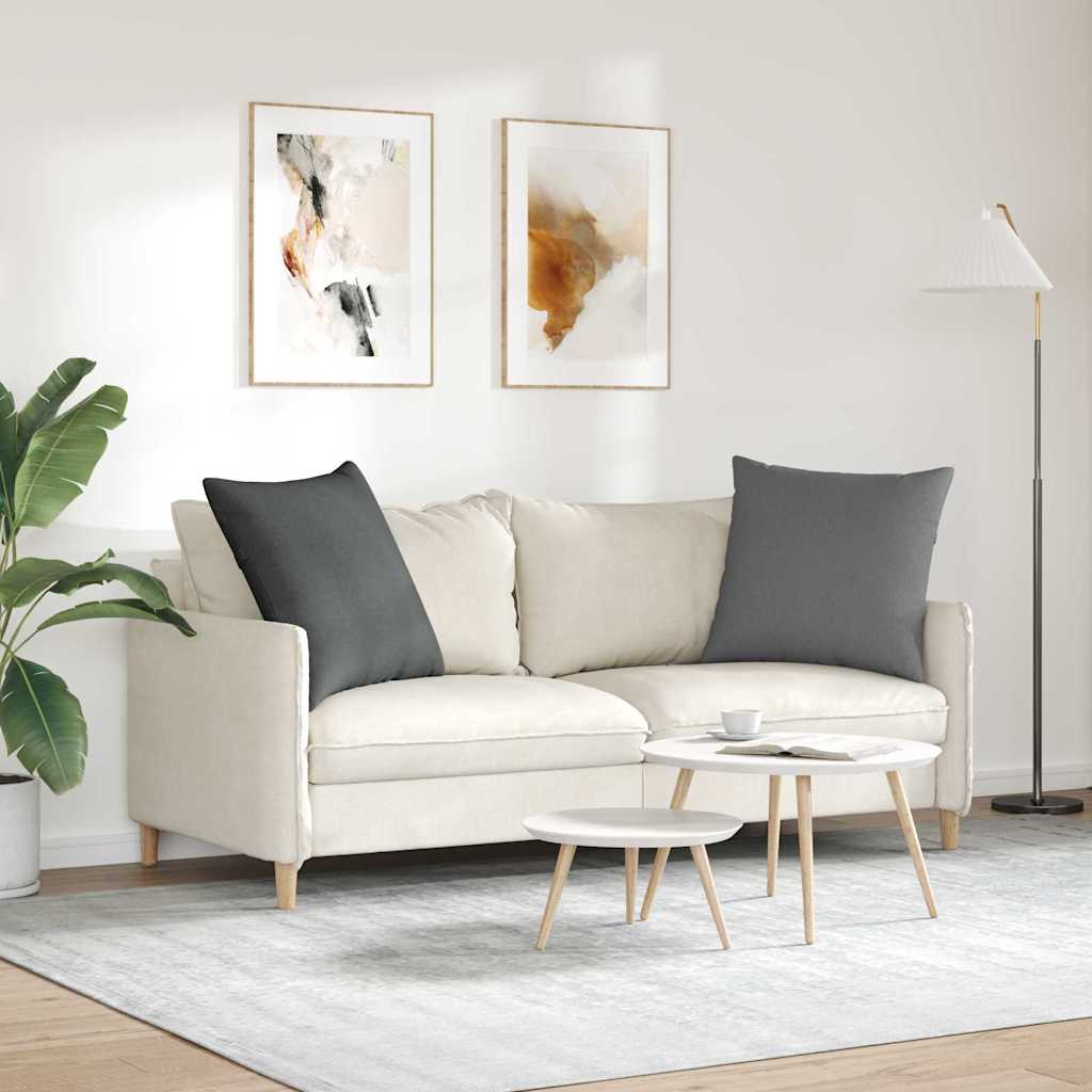 Jastučići za sofu 2 pcs Tamno siva 60 x 60 cm tkanina