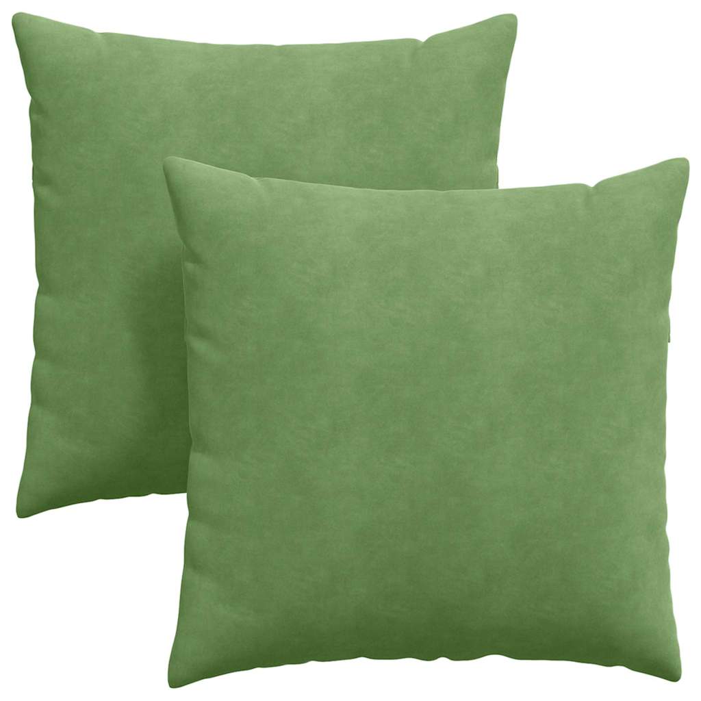 Jastučići za sofu 2 pcs Svijetlo zelena 60 x 60 cm