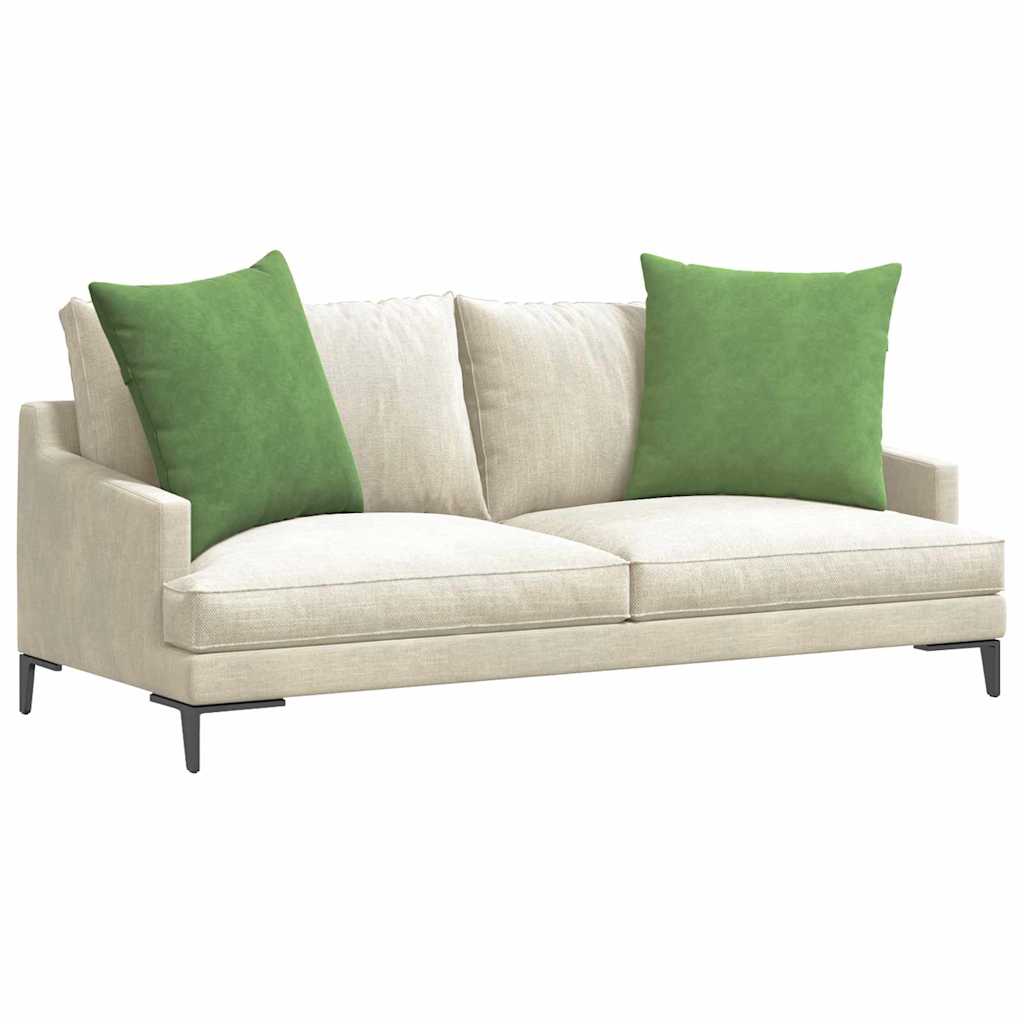Jastučići za sofu 2 pcs Svijetlo zelena 60 x 60 cm