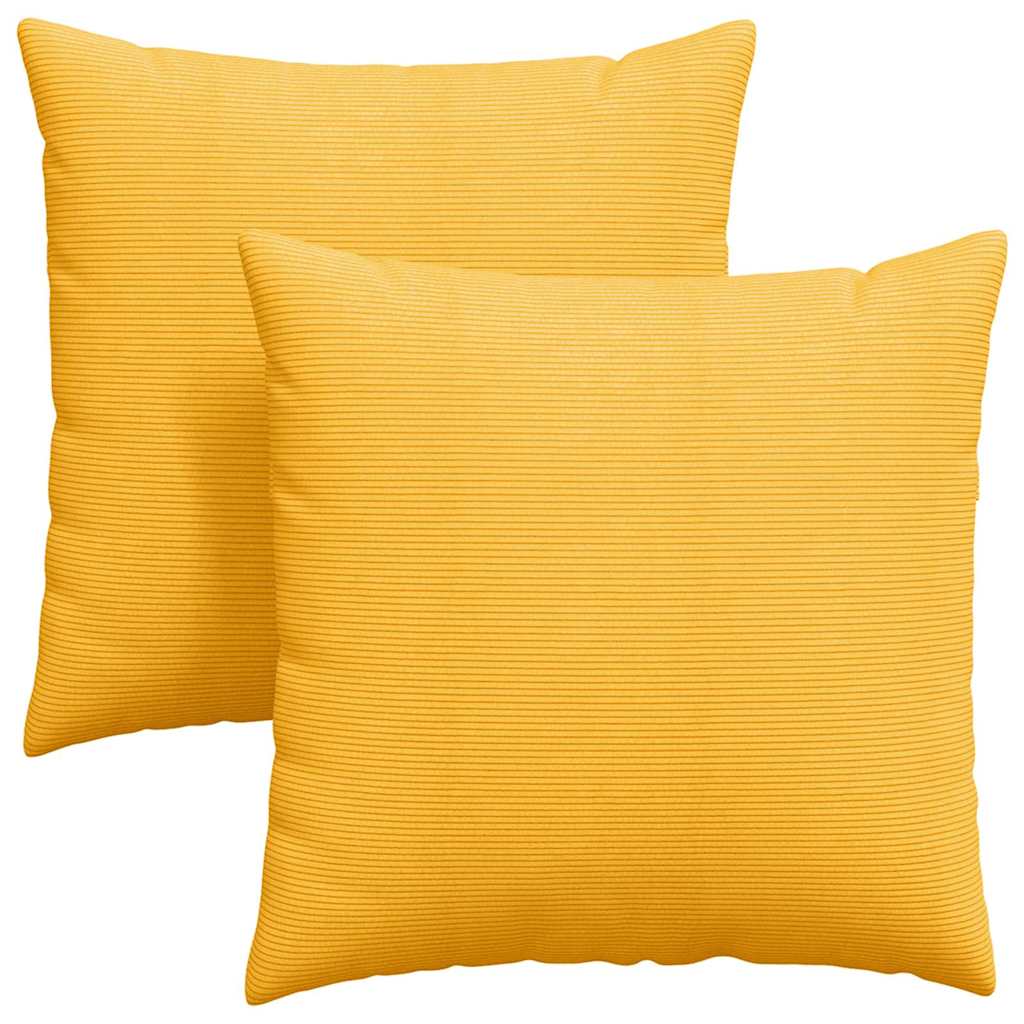 Jastučići za sofu 2 pcs Svijetlo žuta 60 x 60 cm