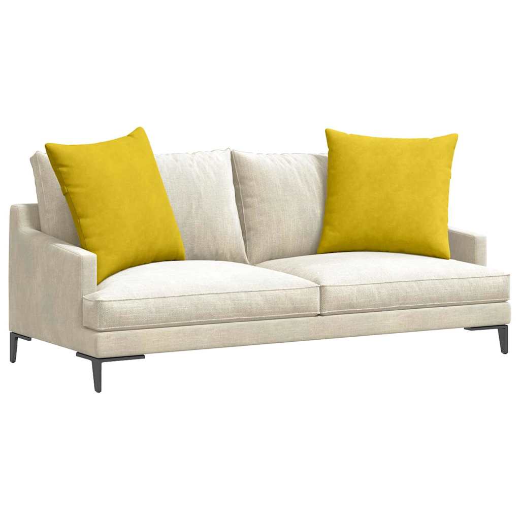Jastučići za sofu 2 pcs Žuta 80 x 80 cm Kordura tekstil