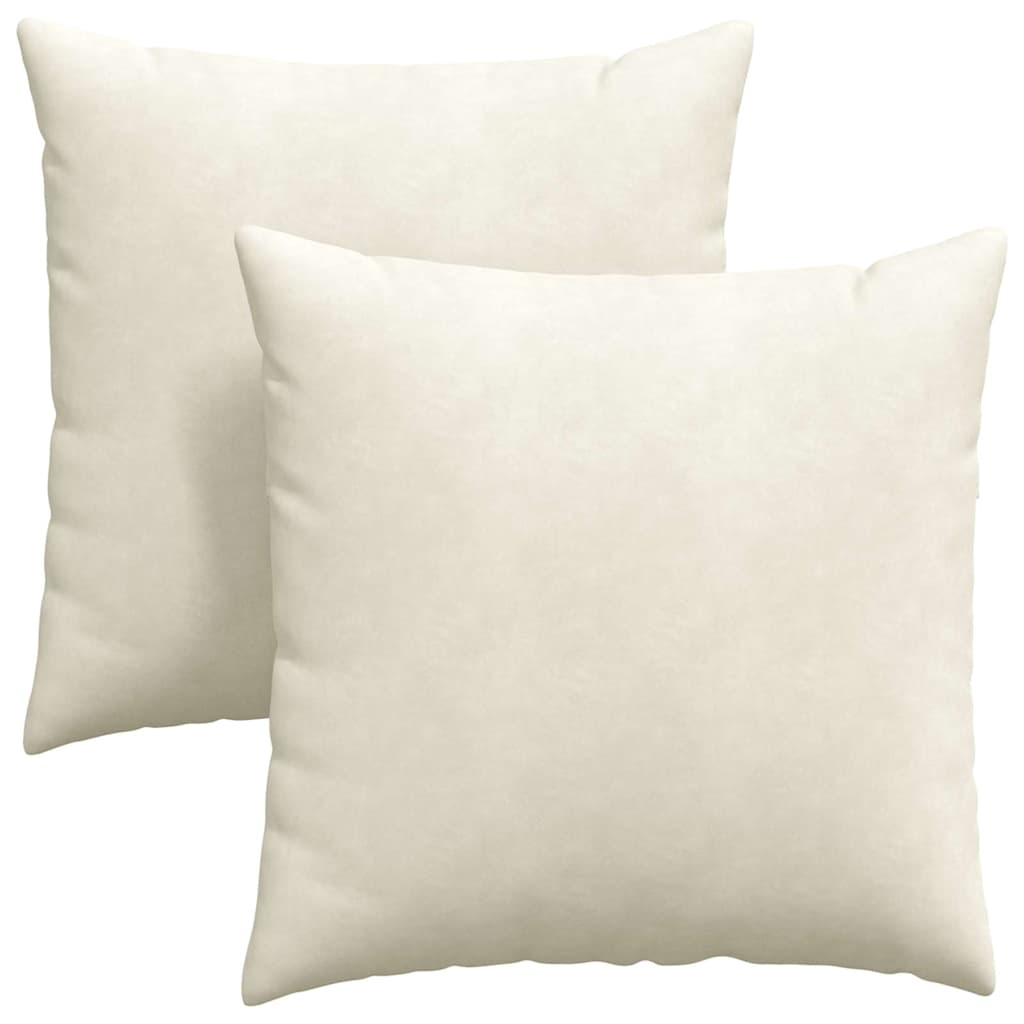 Jastučići za sofu 2 pcs Krema 80 x 80 cm Kordura tekstil