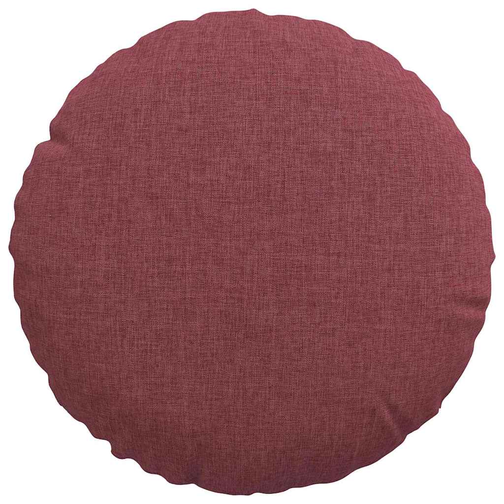 Jastučići za sjedenje 2 pcs Vinska crvena Ø30 x 13 cm tkanina