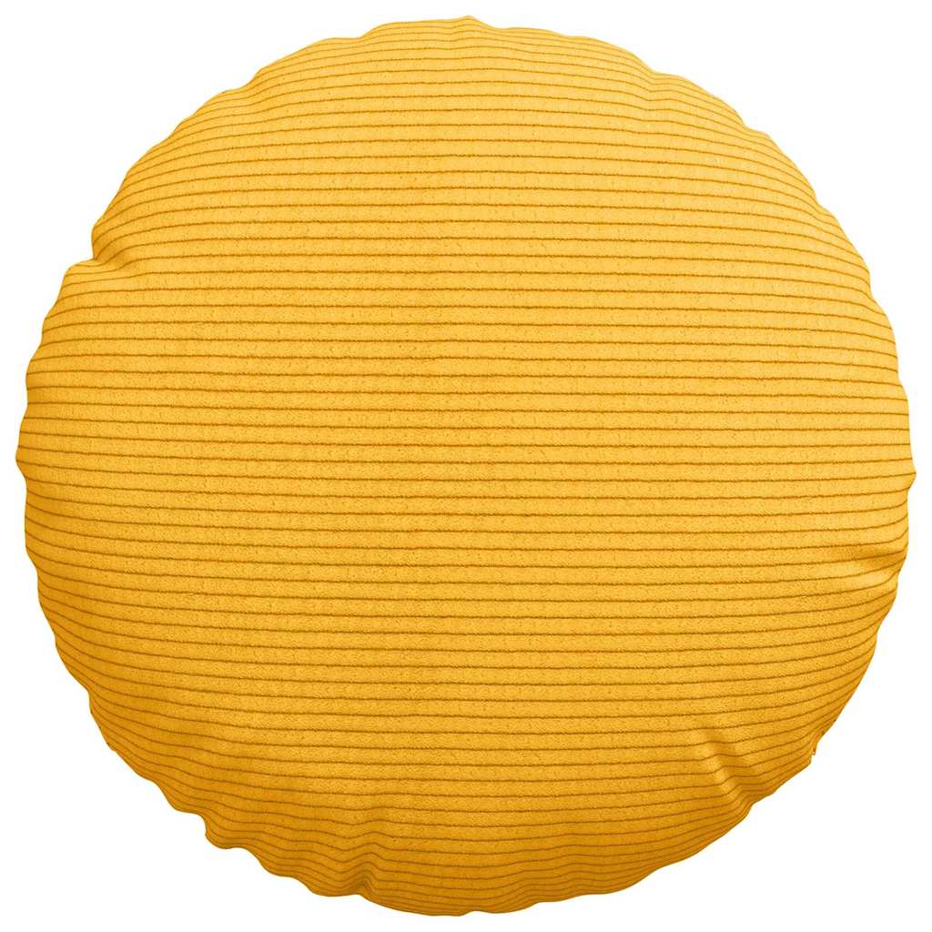 Jastučići za sjedenje 2 pcs Svijetlo žuta Ø30 x 13 cm