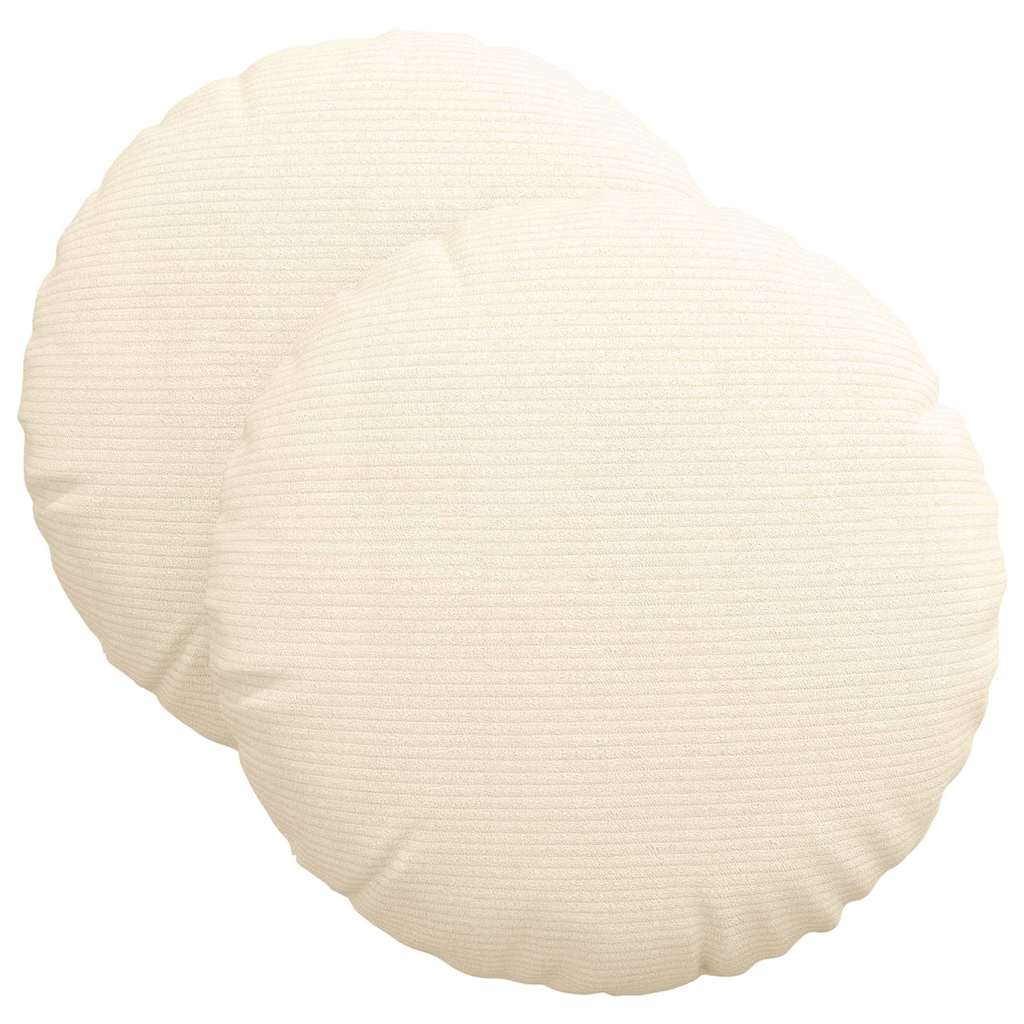Jastučići za sjedenje 2 pcs Krema Ø 40 cm Kordura tekstil
