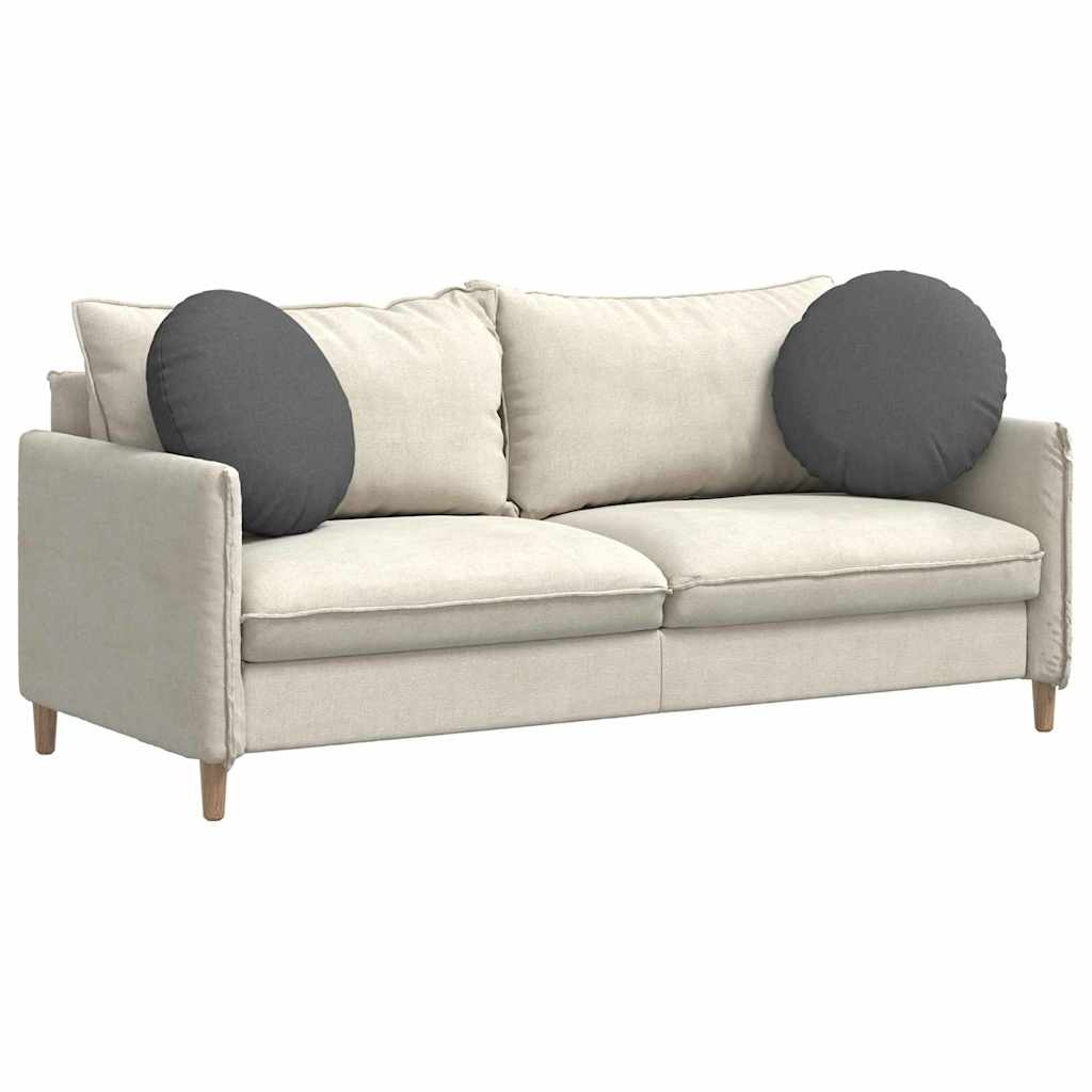 Jastučići za sjedenje 2 pcs Tamno siva Ø50 x 19 cm tkanina